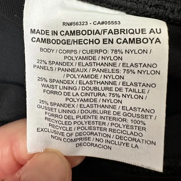 Nike Black Dri-FIT Performance 7/8 Leggings medium Running Walking Training - Picture 12 of 17